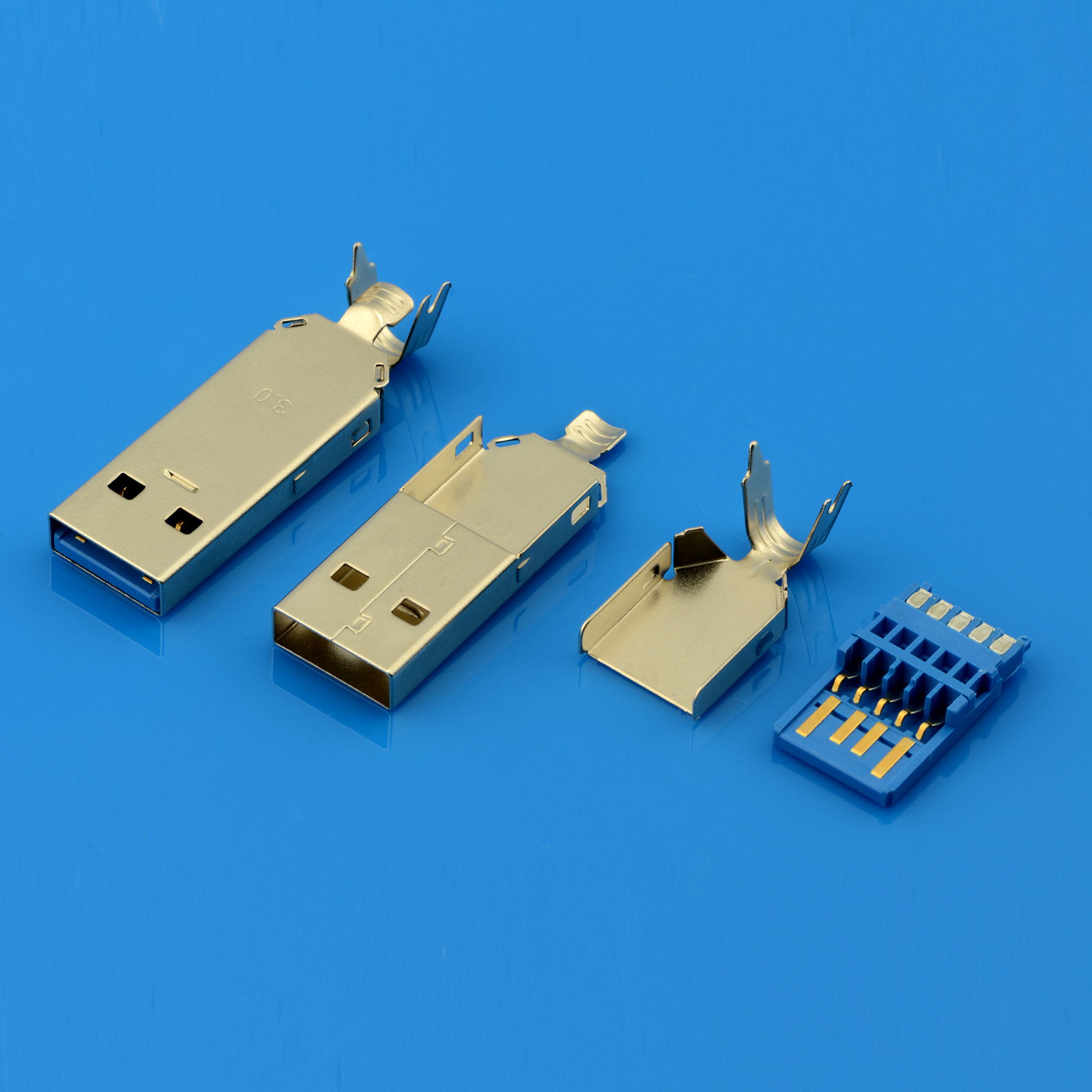 USB 3.0A公蓝胶加锡主体拉长-DSC_9727
